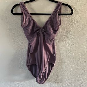 purple classin leotard
